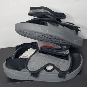 Jordan LS Slides - Smoke Grey / Red - Men's size 7.0 - Brand New in Box